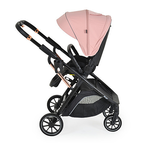 Moni BINGO babakocsi, forgatható,  22 kg-ig - rózsaszín