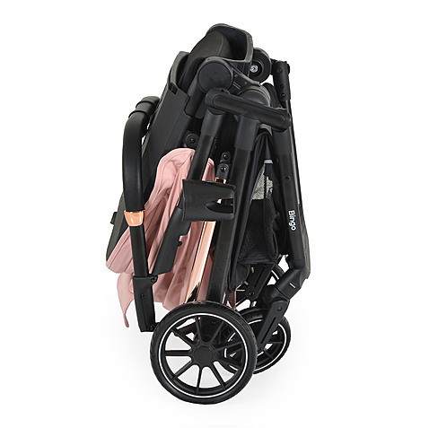 Moni BINGO babakocsi, forgatható,  22 kg-ig - rózsaszín