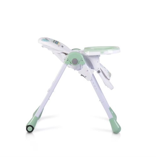 Moni MUFFIN multifunkciós etetőszék, mintás, 2 kerékkel - menta