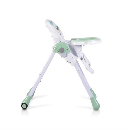 Moni MUFFIN multifunkciós etetőszék, mintás, 2 kerékkel - menta