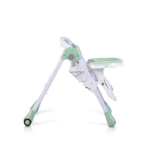 Moni MUFFIN multifunkciós etetőszék, mintás, 2 kerékkel - menta