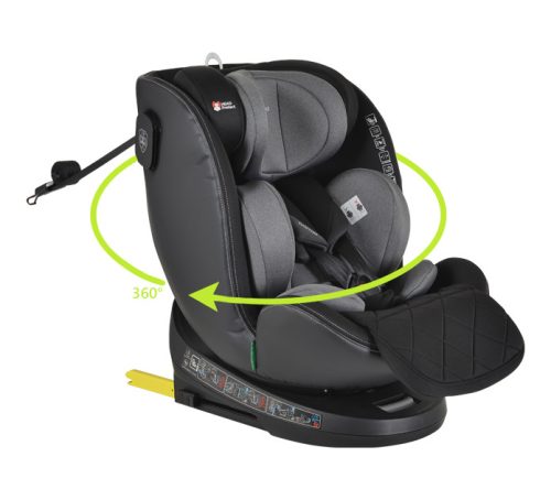 Cangaroo Castor autósülés i-size szürke HANGJELZÉSSEL