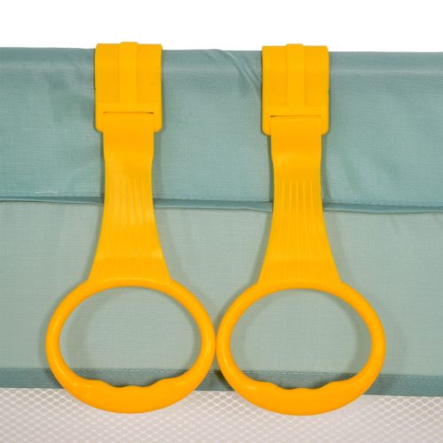 Moni GAMEZONE összecsukható járóka szőnyeggel, 60 labdával 180x200 cm MENTA