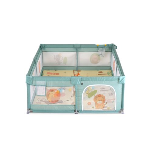 Moni GAMEZONE összecsukható járóka szőnyeggel, 60 labdával 120x120 MENTA