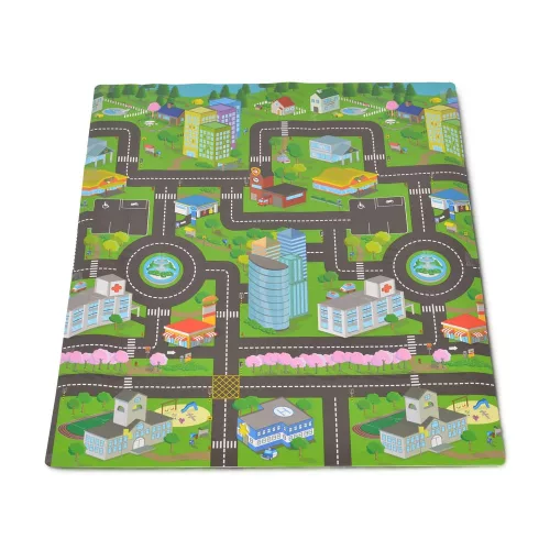 Cangaroo XPE baba játszószőnyeg 120x100 cm várostérkép