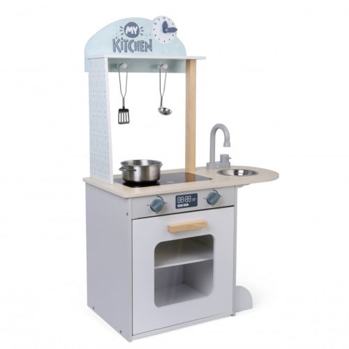 MONI Fa kiskonyha kék 4 db eszközzel szett 