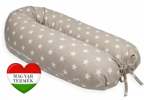 Pamut szoptatós párna univerzális - Beige Stars