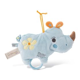   My First NICI Wombitombi zenélő plüss 2D, Manuffi orrszarvú, 20 cm
