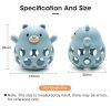NiKiDs szilikon fogzást segítő rágóka BPA-mentes Baby Teddy Blue