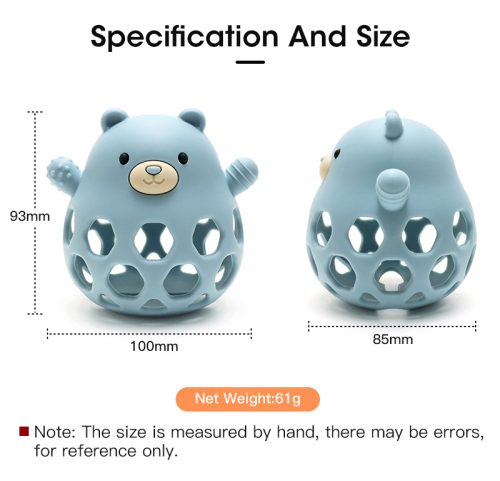 NiKiDs szilikon fogzást segítő rágóka BPA-mentes Baby Teddy Blue