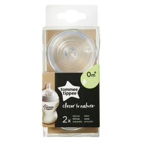   Tomme Tippee Közelebb a természeteshez lassú folyású etetőcumi 2 db 0m+