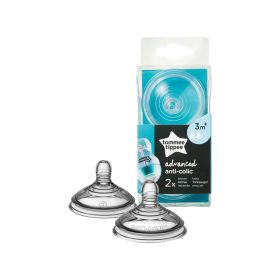   Tommee Tippee közepes folyású Anti-colic etetőcumi 2 db 3 m+
