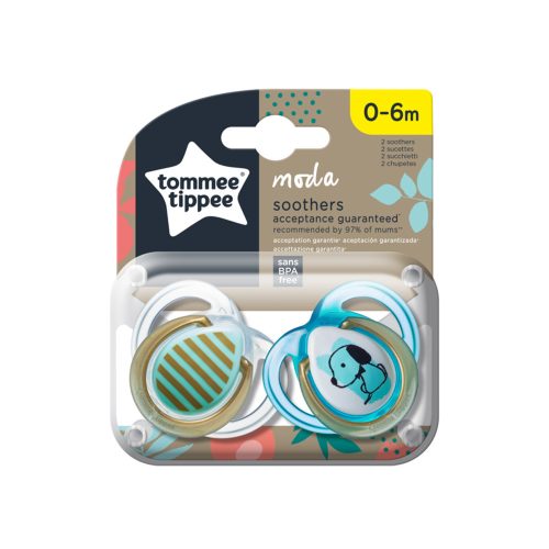 Tommee Tippee moda  játszócumi 0-6 hó fiús