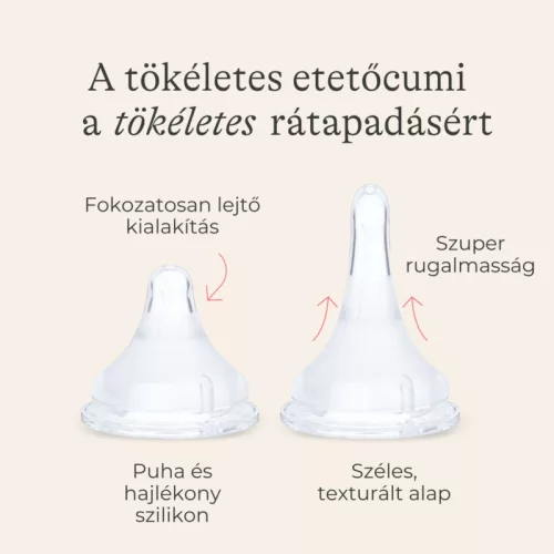 Lansinoh cumisüveg lassú folyású etetőcumival és fedéllel - 160 ml
