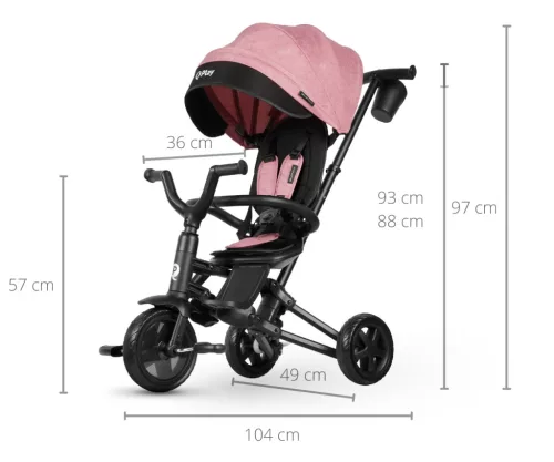 QPlay Nova Niello tricikli - Pink