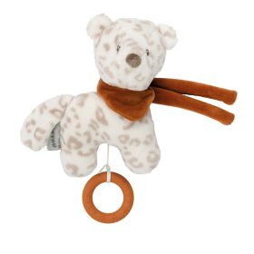   Nattou felhúzós zenélő játék plüss kicsi Boris and Jungo - Jungo, a leopárd