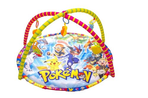 Játszószőnyeg Pokemon mintával csögőkkel, játszóhíddal