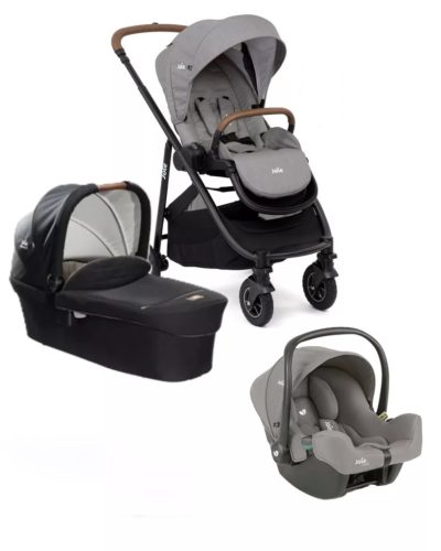 Joie Versatrax babakocsi szett i-Snug2 hordozó Pebble + Signature Ramble mózeskosár Eclipse 