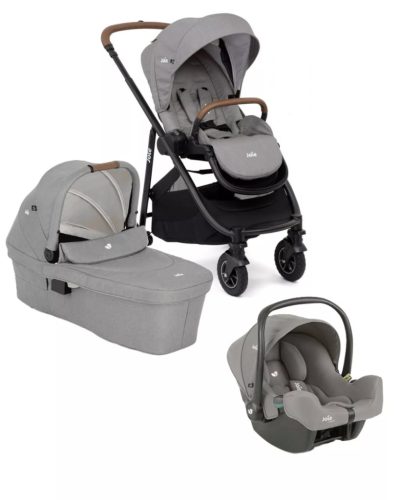 Joie Versatrax babakocsi szett i-Snug 2 hordozó + Ramble XL mózeskosár Pebble 