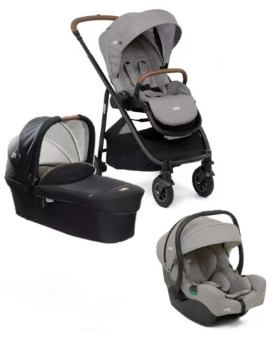 Joie Versatrax babakocsi szett i-Gemm 3 hordozó Pebble + Signature Ramble mózeskosár Eclipse 