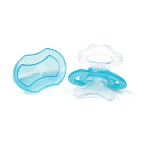   BabyOno szilikon rágóka első fogakhoz 3 m+ - kék - 1008/01