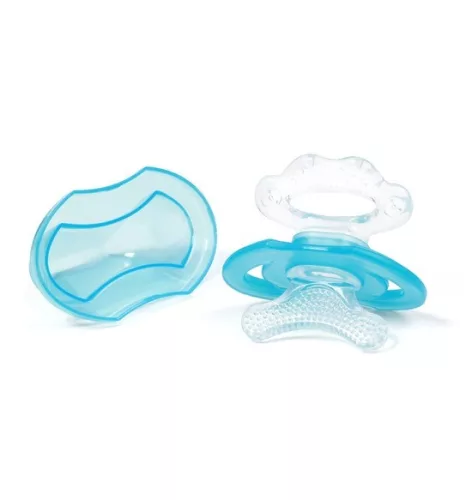 BabyOno szilikon rágóka első fogakhoz 3 m+ - kék - 1008/01
