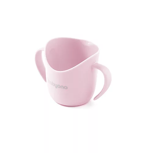 BabyOno ergonómikus tanuló pohár 120 ml - rózsaszín1463/04