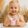 BabyOno ergonómikus tanuló pohár 120 ml - rózsaszín1463/04