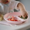 BabyOno tányér szilikon tapadó aljú háromrekeszes rózsaszín1482/02