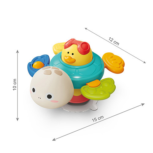 Babyono Turtle 2in1 etetőszék és fürdőjáték 1584