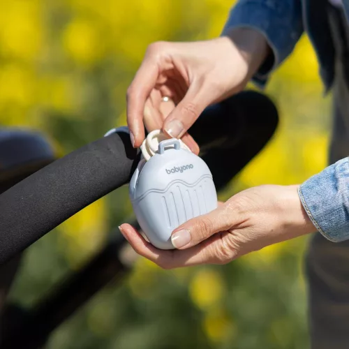 BabyOno szilikon cumitartó tok 2 cuminak – kék (1656/01)