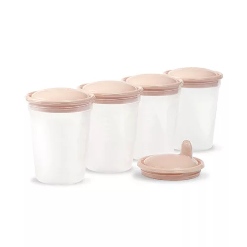 BabyOno anyatej tároló és fagyasztó edény szett itató fedéllel - 200 ml - 1028/01