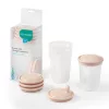 BabyOno anyatej tároló és fagyasztó edény szett itató fedéllel - 200 ml - 1028/01