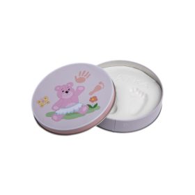 Láb vagy kézlenyomat készítő szett rózsaszín