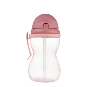   Canpol szívószálas kulacs 370 ml visszazárható - pink - 56/113