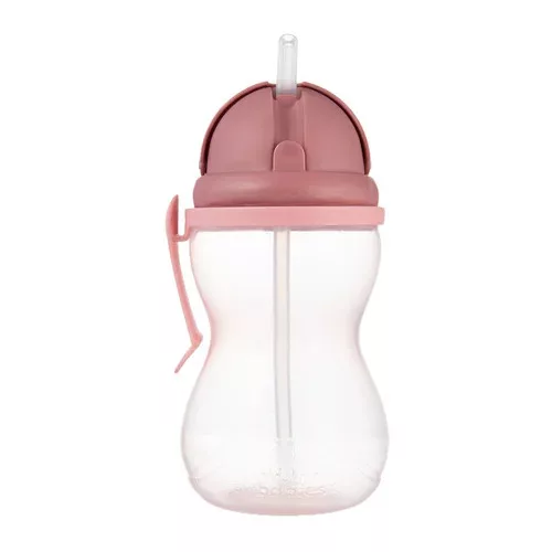 Canpol szívószálas kulacs 370 ml visszazárható - pink - 56/113