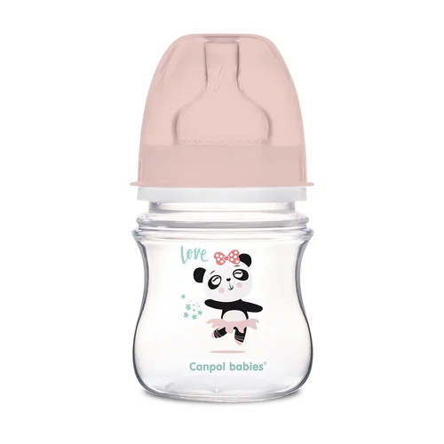 Canpol széles anti-colic cumisüveg 120 ml PP EasyStart Exotic pink