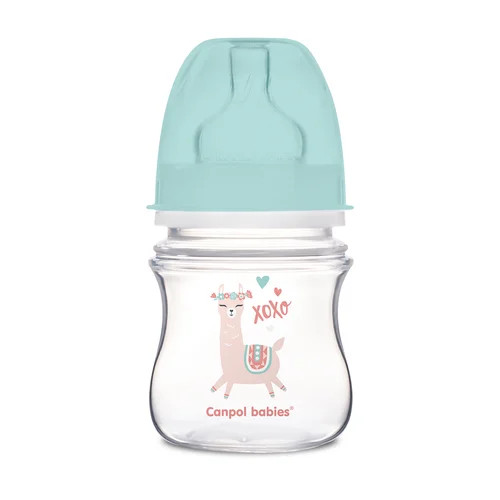 Canpol széles anti-colic cumisüveg 120 ml PP EasyStart Exotic zöld