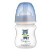Canpol anti-colic 120 ml-es széles szájú cumisüveg Bonjour kék - 35/231