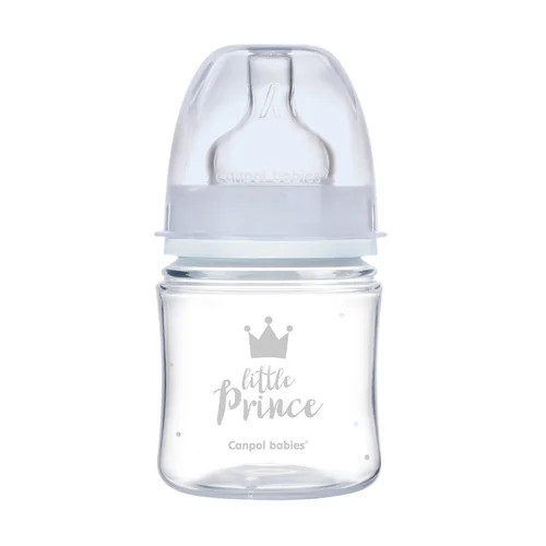 Canpol széles anti-colic cumisüveg 120 ml PP EasyStart ROYAL BABY kék