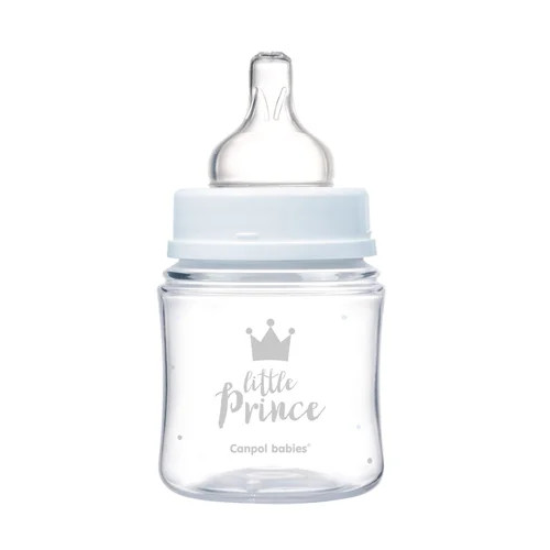Canpol széles anti-colic cumisüveg 120 ml PP EasyStart ROYAL BABY kék