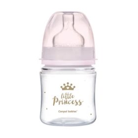   Canpol széles anti-colic cumisüveg 120 ml PP EasyStart ROYAL BABY pink