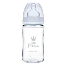   Canpol széles anti-colic cumisüveg 240 ml PP EasyStart ROYAL BABY kék