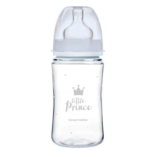 Canpol széles anti-colic cumisüveg 240 ml PP EasyStart ROYAL BABY kék