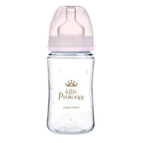   Canpol széles anti-colic cumisüveg 240 ml PP EasyStart ROYAL BABY pink