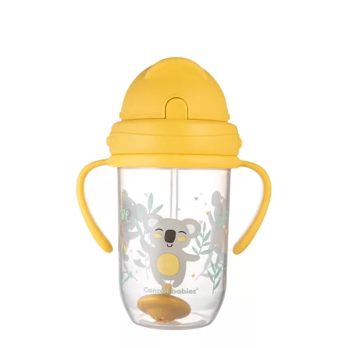 Canpol szívószálas csöpögésmentes füles itató 270 ml Exotic koala - 56/606