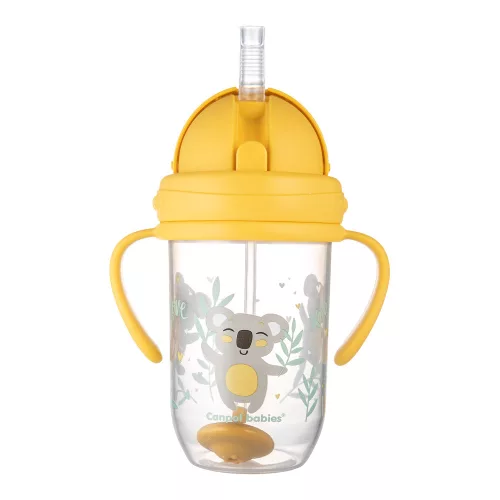 Canpol szívószálas csöpögésmentes füles itató 270 ml Exotic koala - 56/606