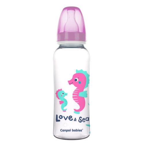 Canpol cumisüveg 250 ml 59/400 Love&Sea pink