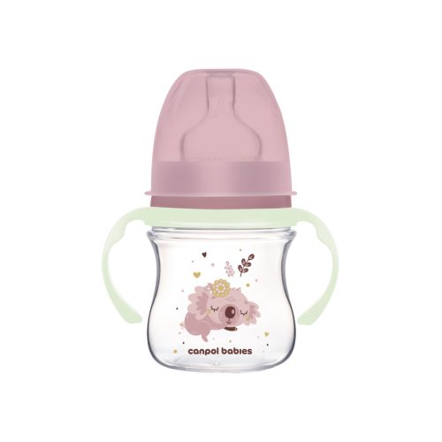 Canpol füles, anti-colic cumisüveg 120 ml Easystart sleepy Koala pink 35/236