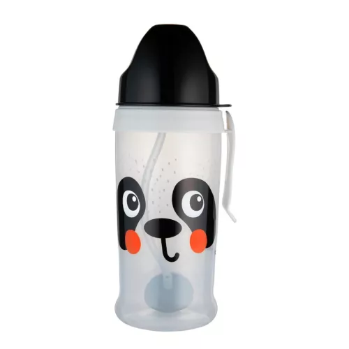 Canpol csöpögésmentes kulacs súlyozott szívószállal 350 ml BabiesBoo panda - 56/510